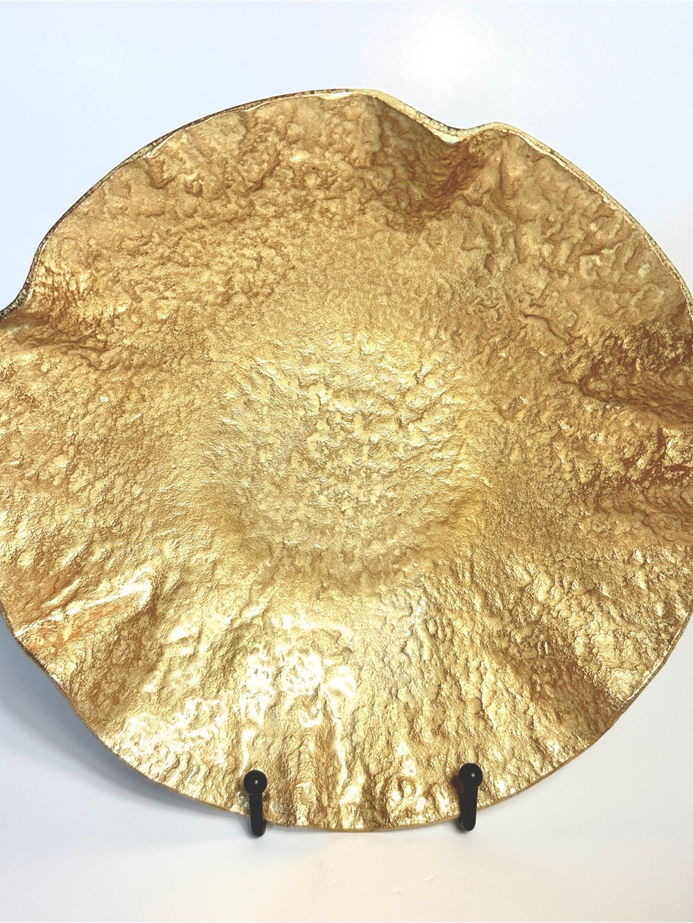 9.5” Pier1 Gold Decorative Bowl • Like New